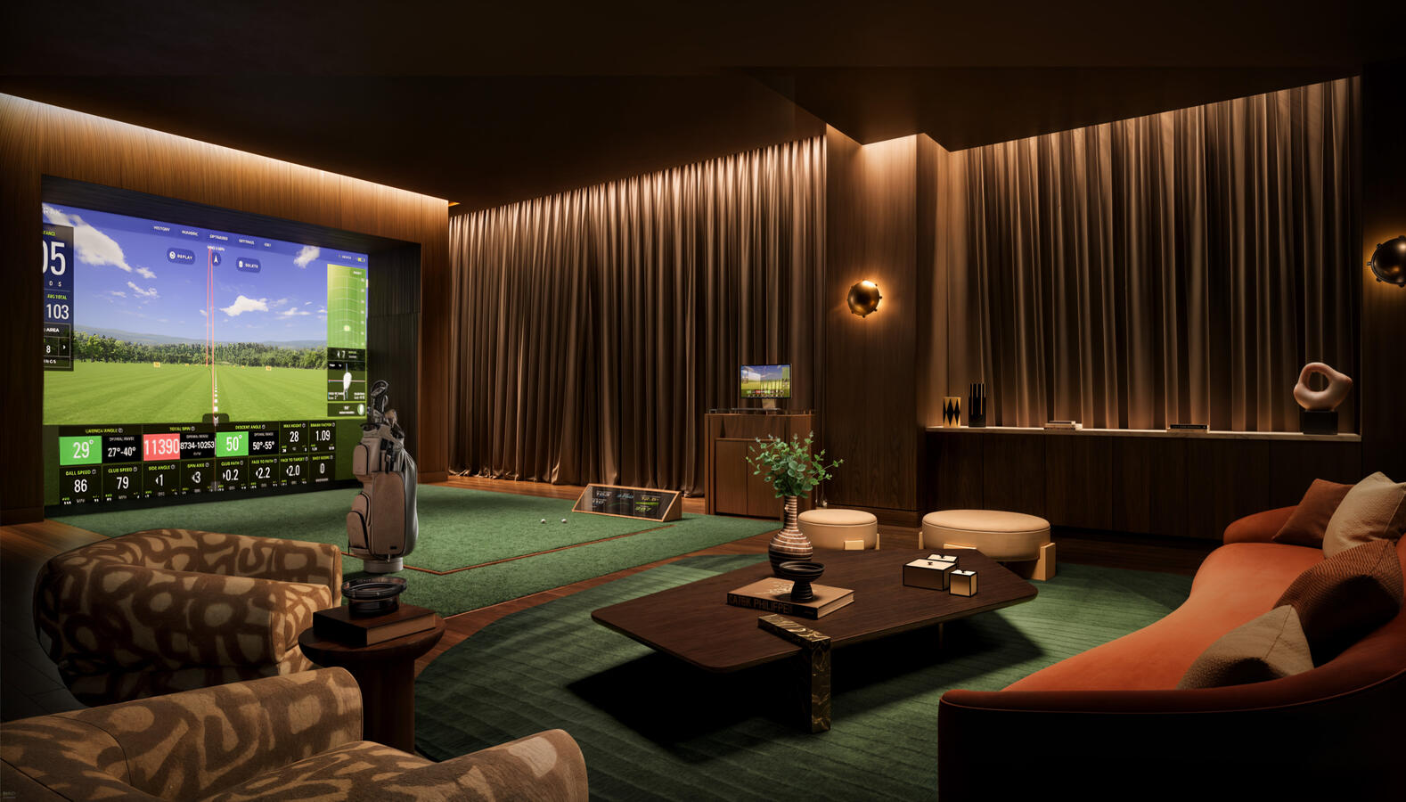 SIMULADOR DE GOLF DE AMENIDADESVISTA 13FI